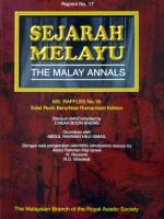 Book Cover of Sejarah Melayu: The Malay Annals