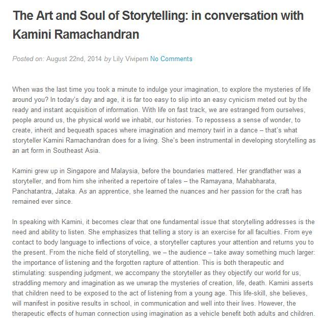 The Art And Soul Of Storytelling: In Conversation With Kamini Ramachandran - 1