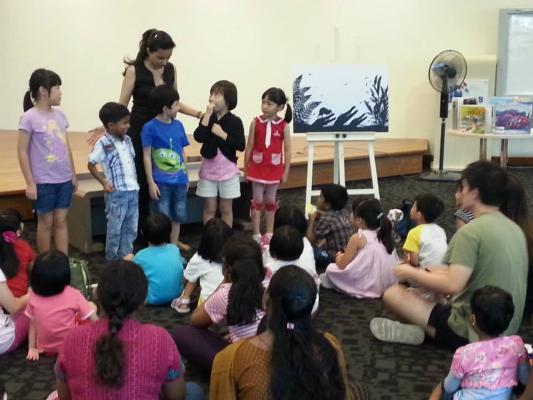 Little helpers for Kamini's storytelling!