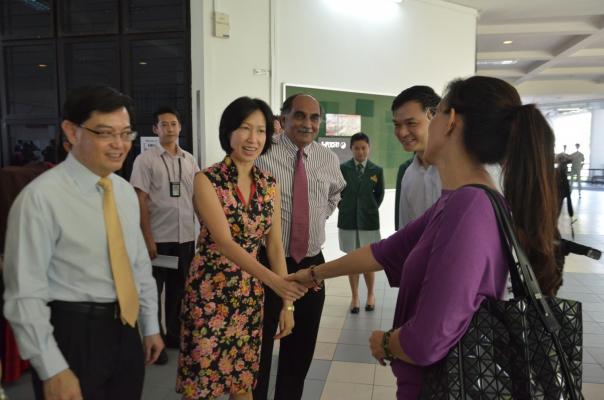 Ms Irene Ng (MP) and Minister Heng
