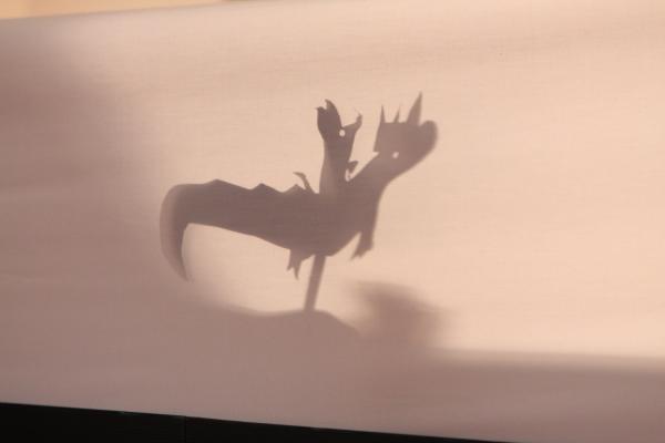 Some of the shadow puppets created by participants