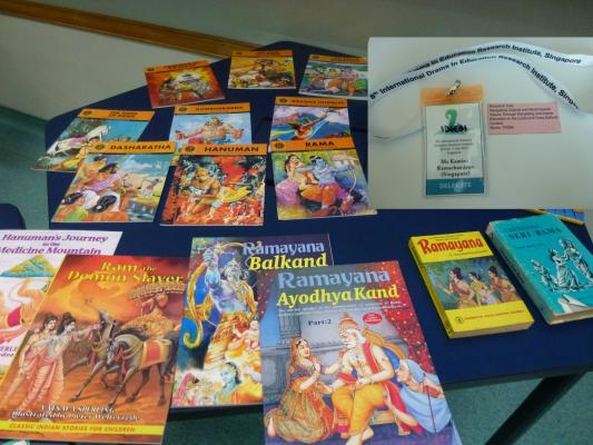 Kamini's resources for The Ramayana - a beginner's guide to story and text - timeless Amar Chitra Katha comics, illustrated books and her grandfather's old books in Malay and English